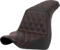 SADDLEMEN Step-Up Seat - Full Lattice Stitch - Red Stitch - FXLR/FLSB '18-'21 818-29-17504