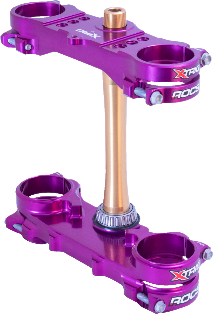 XTRIG Triple Clamp - 22 mm - Purple for Yamaha 501330801501