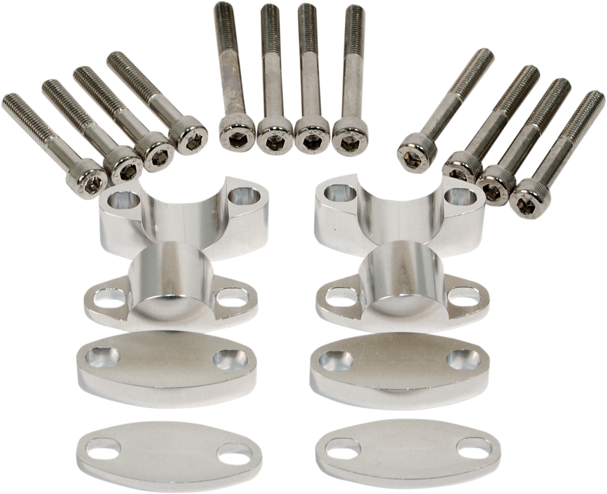 EMGO Aluminum Handlebar Riser Kit - 1-1/8" - Aluminum 23-09380