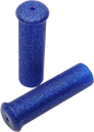 EMGO Star Fire Flake Grips - Retro - Metal - 7/8" - Blue 42-21123
