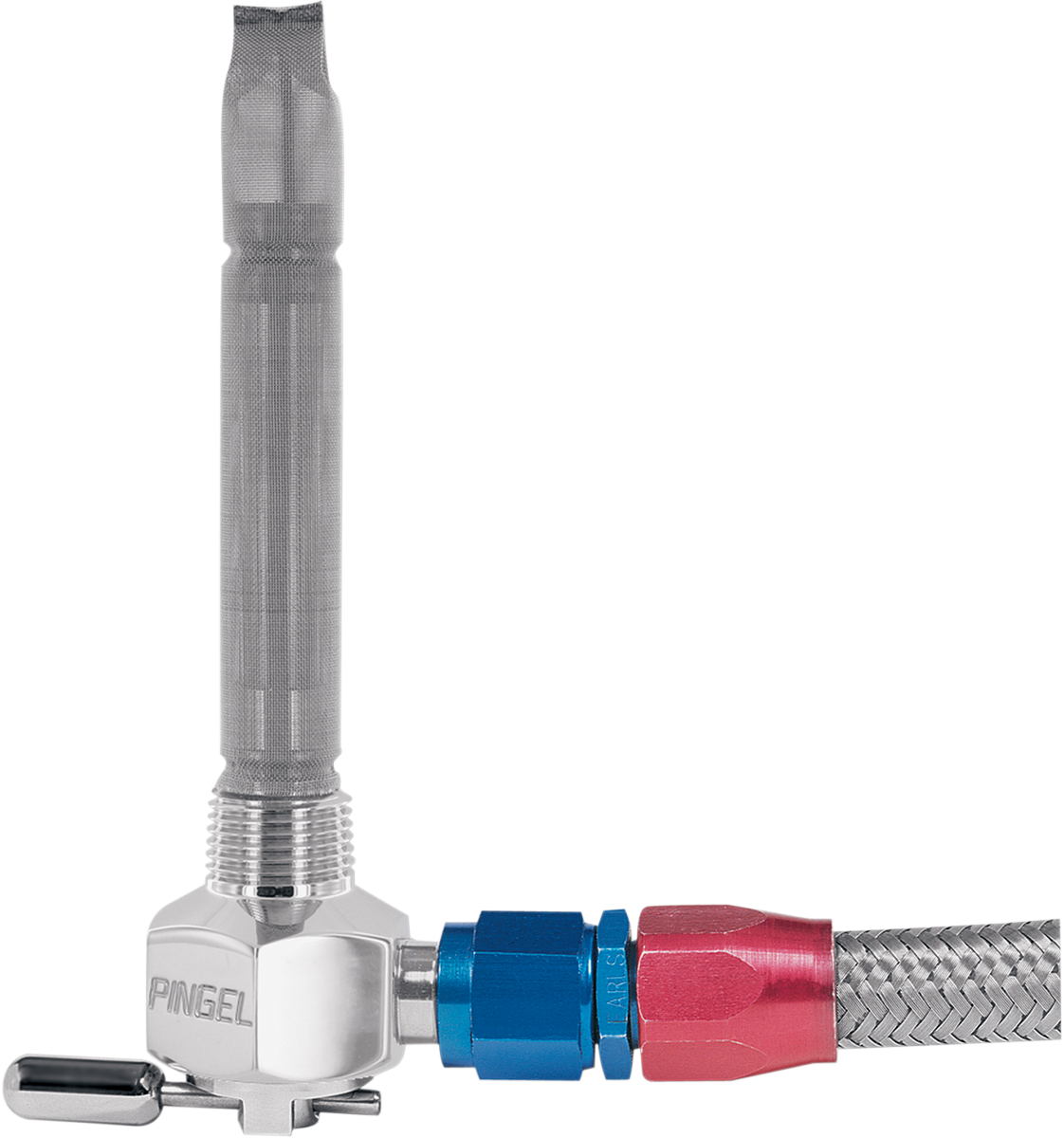 PINGEL Power-Flo™ -6AN Fuel Valve - Chrome-Plated - 3/8" NPT 6231-CH