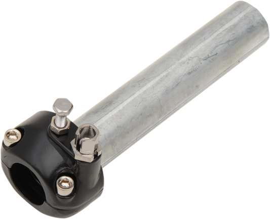 EMGO 7/8" Throttle Assembly - Single Cable - Black 44-29470B