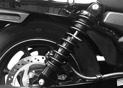 Legend Suspension Revo Street Shocks - 12 inch Heavy-Duty Black Coil Springs for Touring Bikes - Part No. 1310-1182