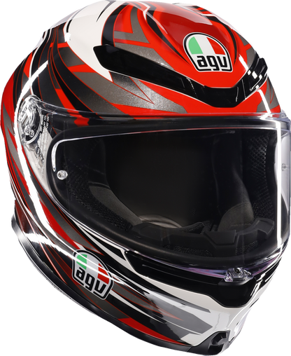 AGV K6 S Helmet - Reeval - White/Red/Gray - 2XL 2118395002-023-XXL