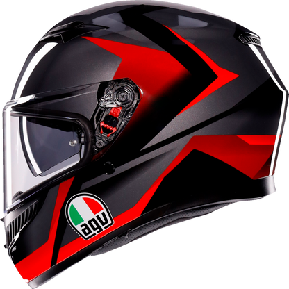 AGV K3 Helmet - Striga - Black/Gray/Red - XL 2118381004-018-XL