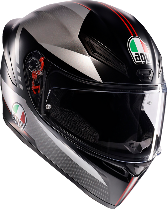 AGV K1 S Helmet - Lap - Matte Black/Gray/Red - XL 2118394003-034-XL