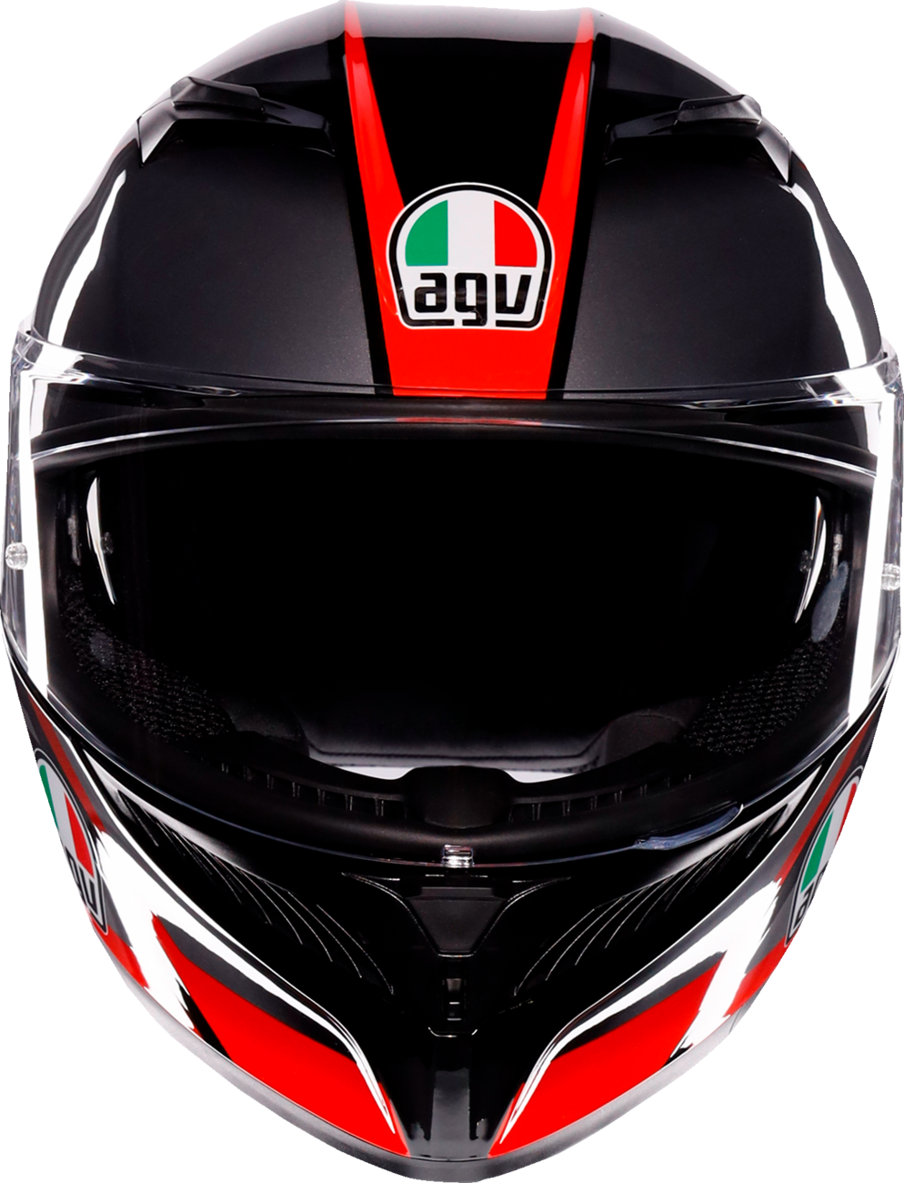 AGV K3 Helmet - Striga - Black/Gray/Red - Large 2118381004-018-L