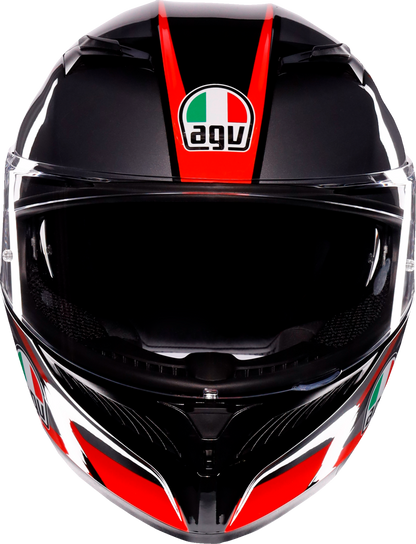 AGV K3 Helmet - Striga - Black/Gray/Red - Large 2118381004-018-L
