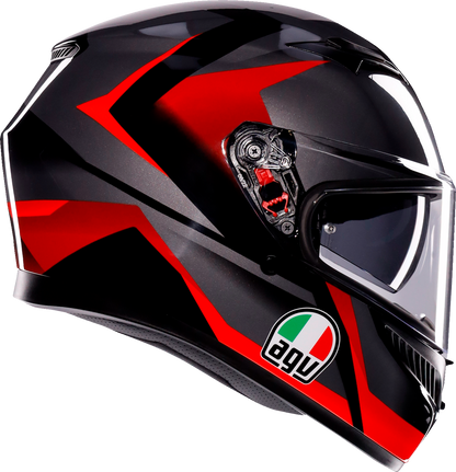 AGV K3 Helmet - Striga - Black/Gray/Red - XL 2118381004-018-XL