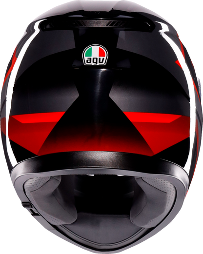 AGV K3 Helmet - Striga - Black/Gray/Red - Large 2118381004-018-L