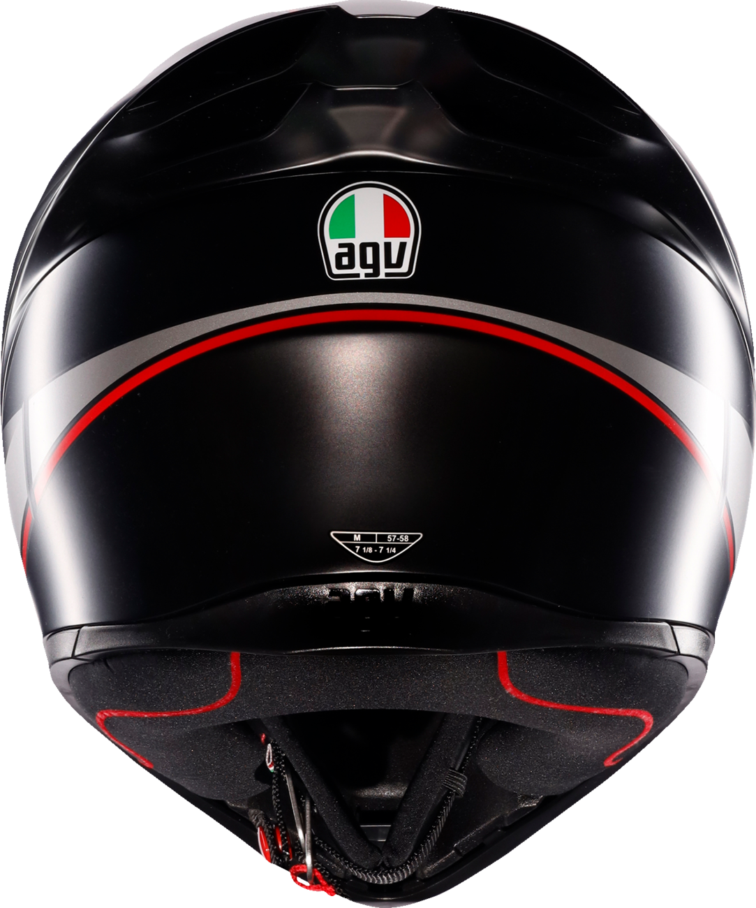 AGV K1 S Helmet - Lap - Matte Black/Gray/Red - XL 2118394003-034-XL