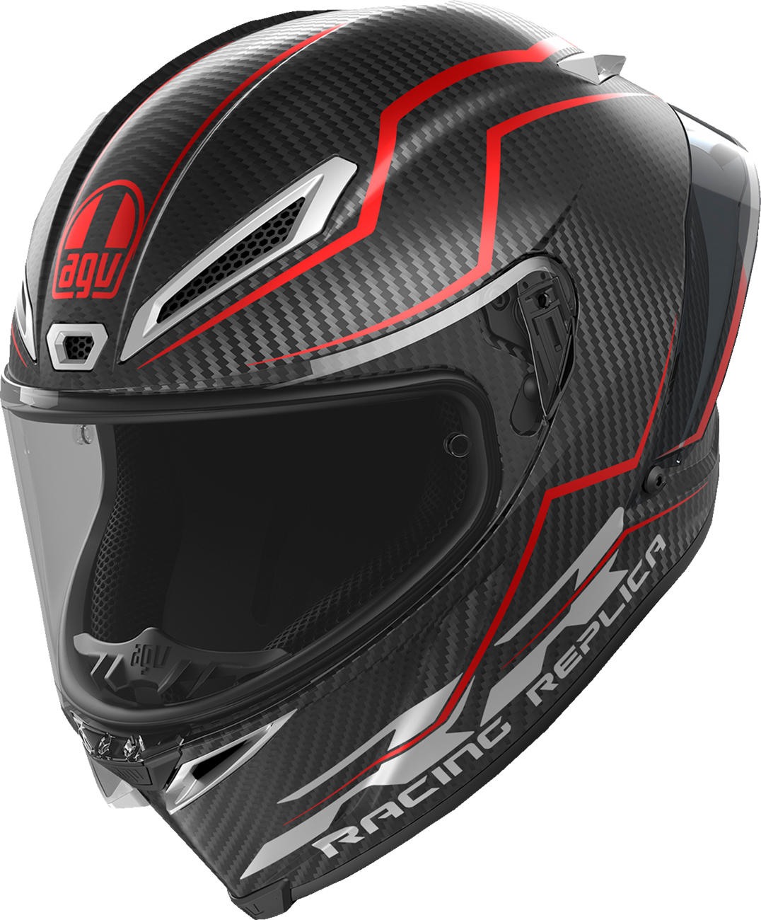 AGV Pista GP RR Helmet - Intrepido - Matte Carbon/Black/Red - Medium 2118356002-019-M