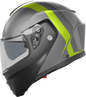AGV Streetmodular Helmet - Resia - Matte Gray/Black/Yellow Fluo - 2XL 21182960020072X