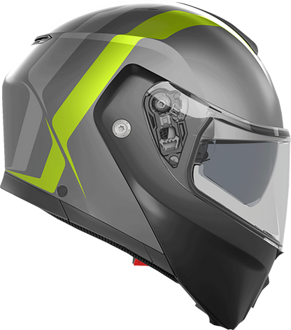 AGV Streetmodular Helmet - Resia - Matte Gray/Black/Yellow Fluo - 2XL 21182960020072X