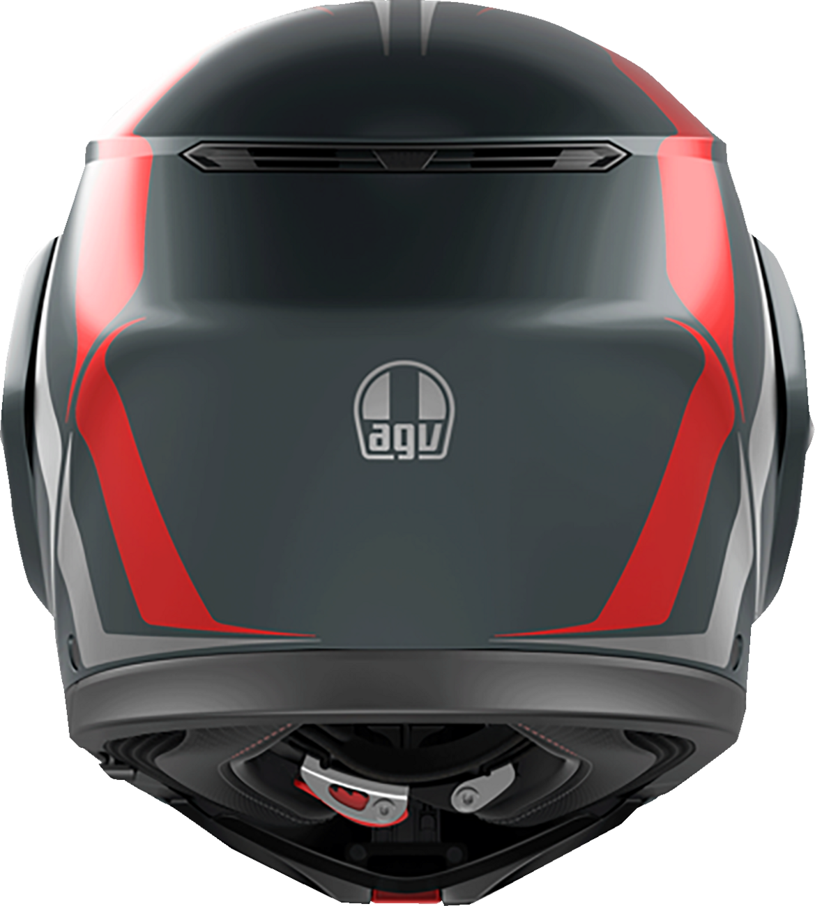 AGV Streetmodular Helmet - Resia - Matte Gray/Silver/Red - XL 2118296002006XL