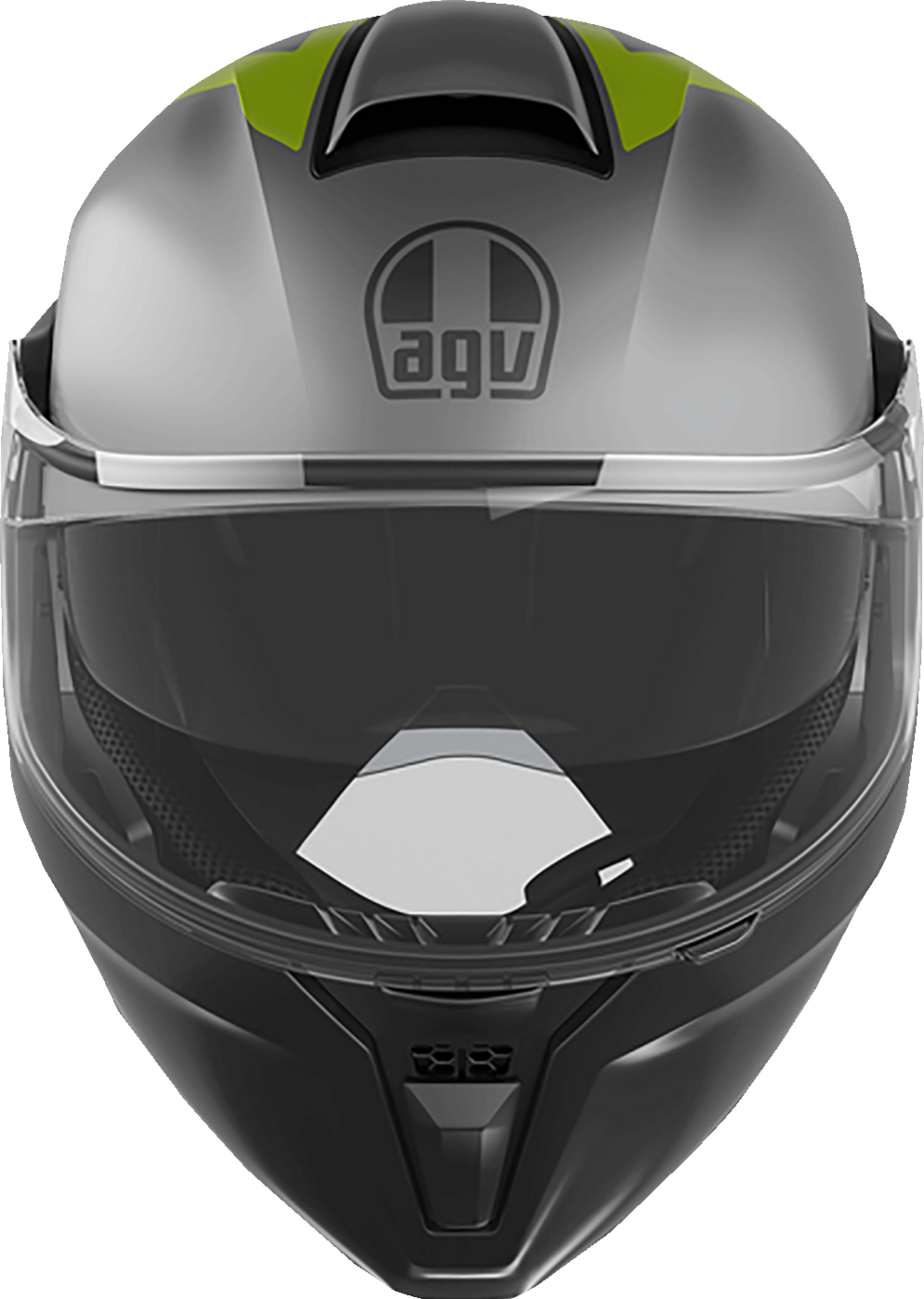 AGV Streetmodular Helmet - Resia - Matte Gray/Black/Yellow Fluo - XL 2118296002007XL