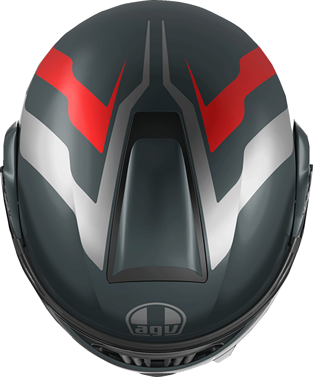 AGV Streetmodular Helmet - Resia - Matte Gray/Silver/Red - XL 2118296002006XL