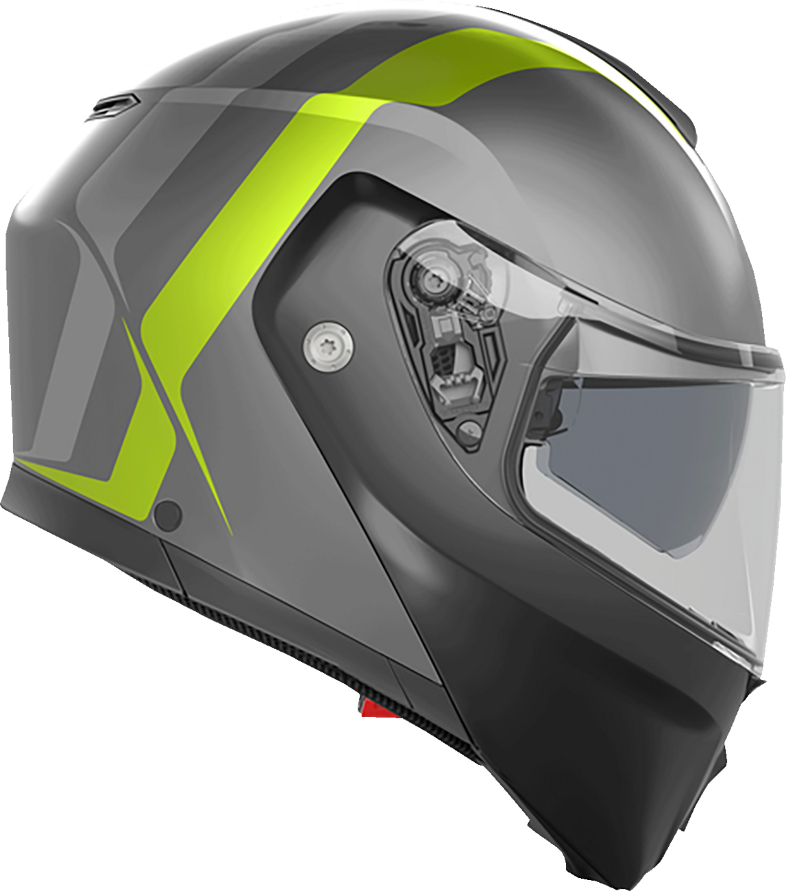 AGV Streetmodular Helmet - Resia - Matte Gray/Black/Yellow Fluo - Medium 2118296002007M