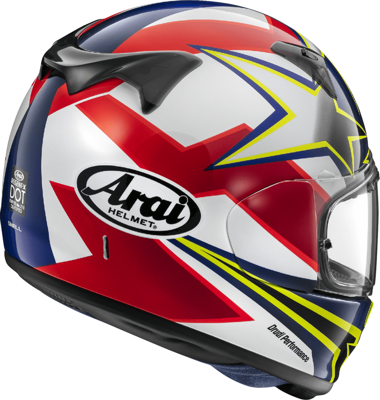 ARAI HELMETS Regent-X Helmet - Stars & Stripes - Yellow - Medium 0101-17459
