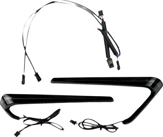 CUSTOM DYNAMICS Saddlebag Lights - LED - Smoke Lens CD-LRST-BAG-SB