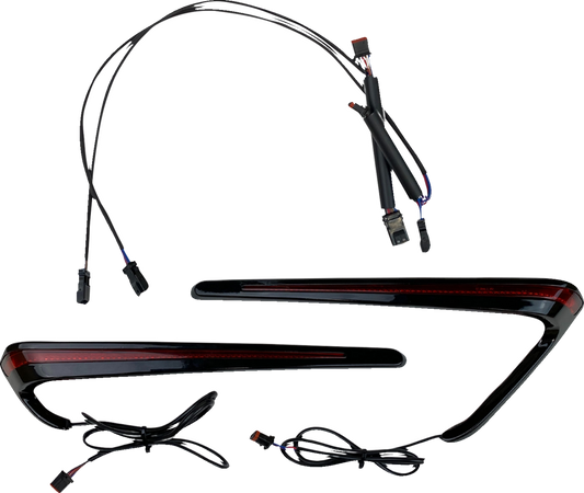 CUSTOM DYNAMICS Saddlebag Lights - LED - Red Lens CD-LRST-BAG-RB