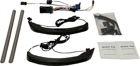CUSTOM DYNAMICS Saddlebag Lights - Low Profile - Smoke Lens - Indian CD-IND-SPR-V2-S