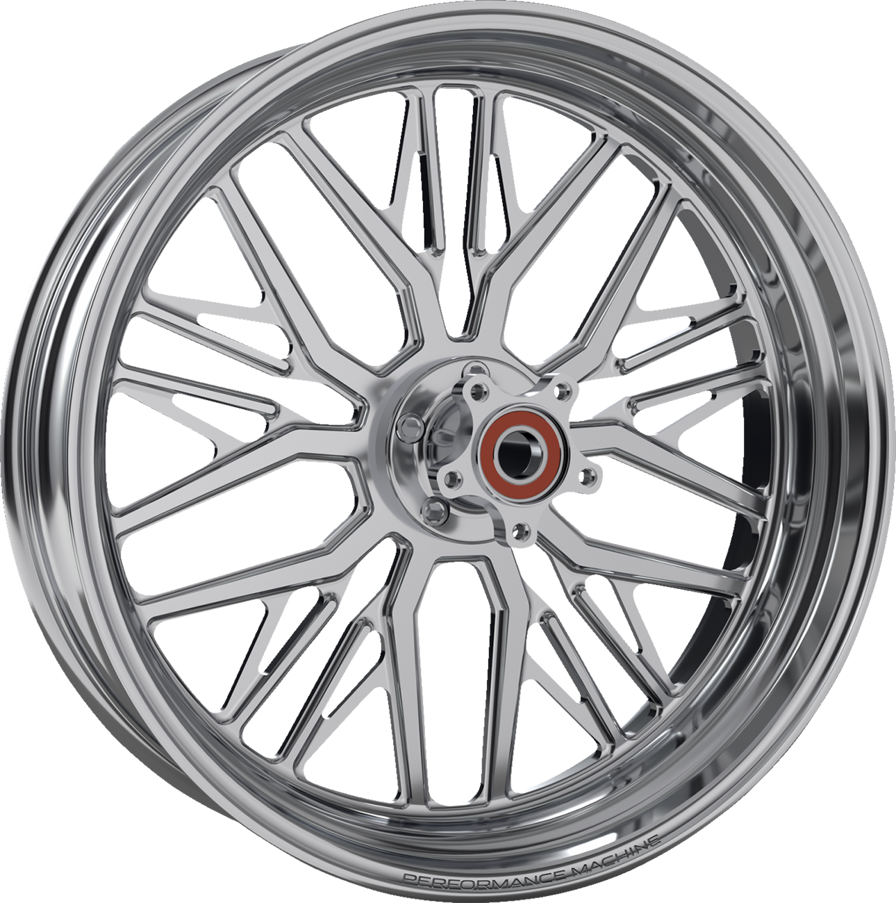 PERFORMANCE MACHINE (PM) Wheel - Phatour - Front - Dual Disc/with ABS - Black/Contrast Cut Platinum - 18x5.5 1204-7814R-NVSAP-BMP