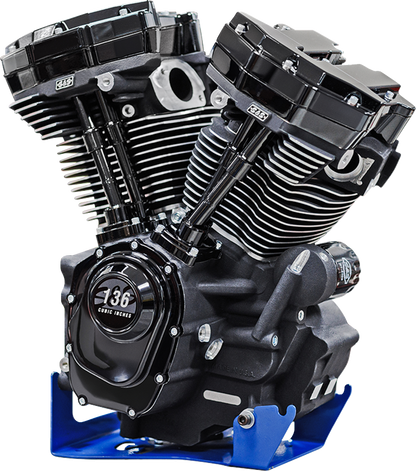 S&S CYCLE MK136 Black Edition Engine - Oil Cooled - 49 State - M8 Touring 310-1290
