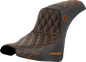 SADDLEMEN Pro Series SDC Performance Seat - w/o Backrest - Orange Stitch - FXBB/FXST '18-'23 SC81830ORA