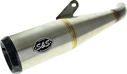 S&S CYCLE Grand National Slip-On Muffler - Brushed Stainless Steel - X™500 550-1114