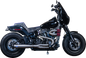 S&S CYCLE 2-into-1 Superstreet Exhaust System - Brushed Stainless Steel 550-1099
