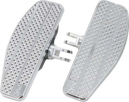THRASHIN SUPPLY CO. Mini Floorboards - Chrome TSC-2030-3