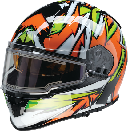 Z1R Warrant Snow Helmet - Neuron - Orange/Green - Medium 0101-17225