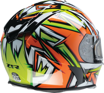 Z1R Warrant Snow Helmet - Neuron - Orange/Green - Medium 0101-17225