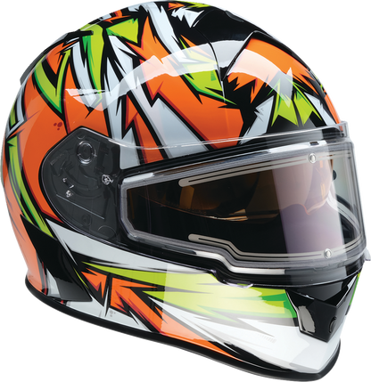 Z1R Warrant Snow Helmet - Neuron - Orange/Green - 2XL 0101-17228