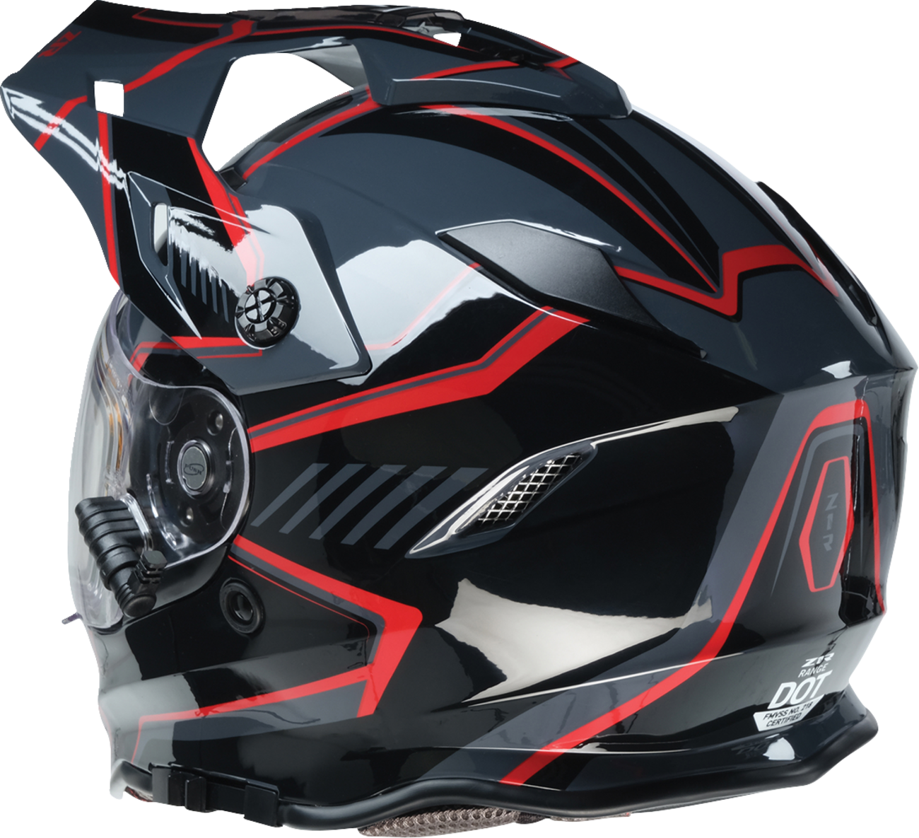 Z1R Range 2.0 Snow Helmet - Rotor - Black/Red - Small 0101-17230