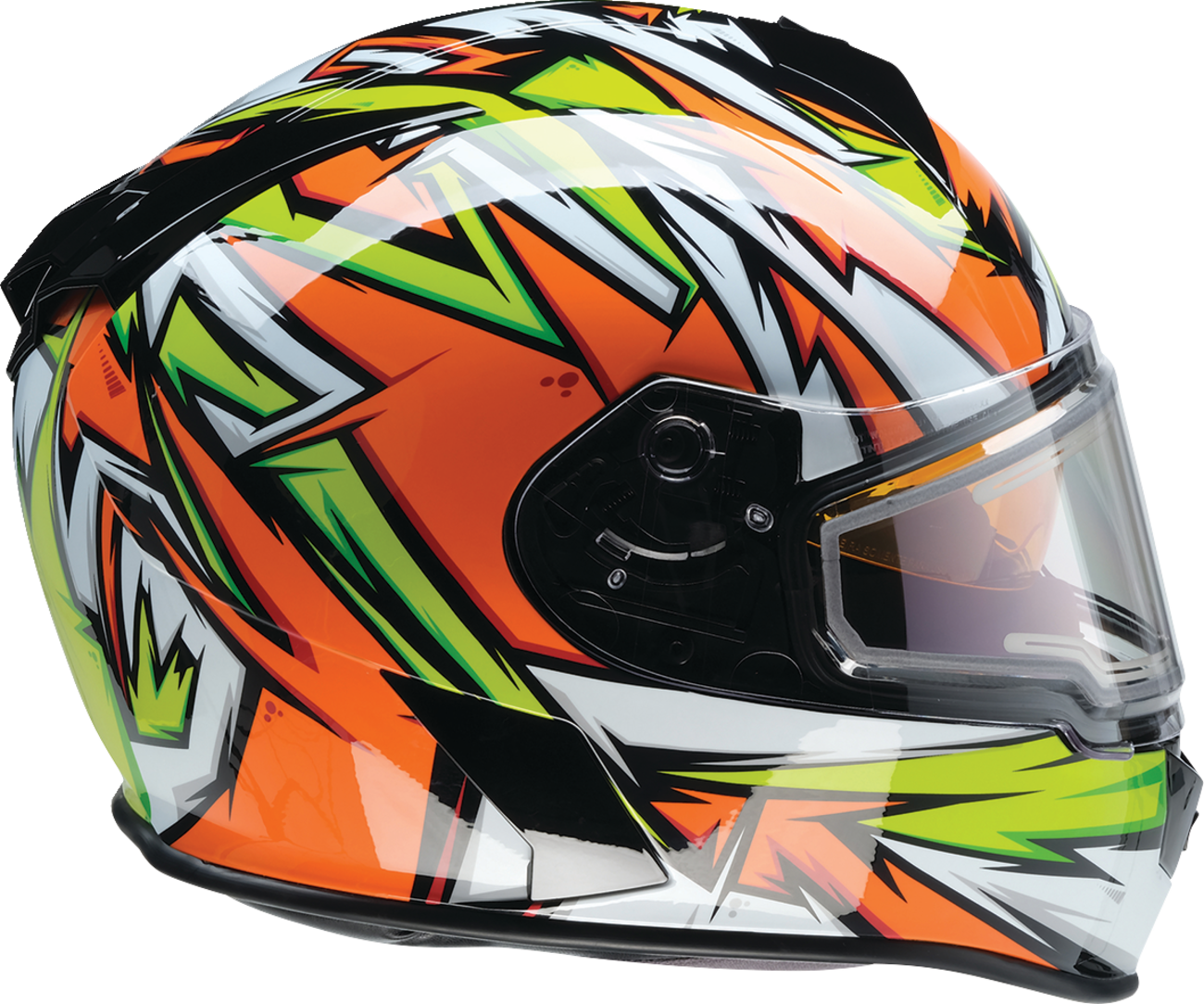 Z1R Warrant Snow Helmet - Neuron - Orange/Green - XS 0101-17223