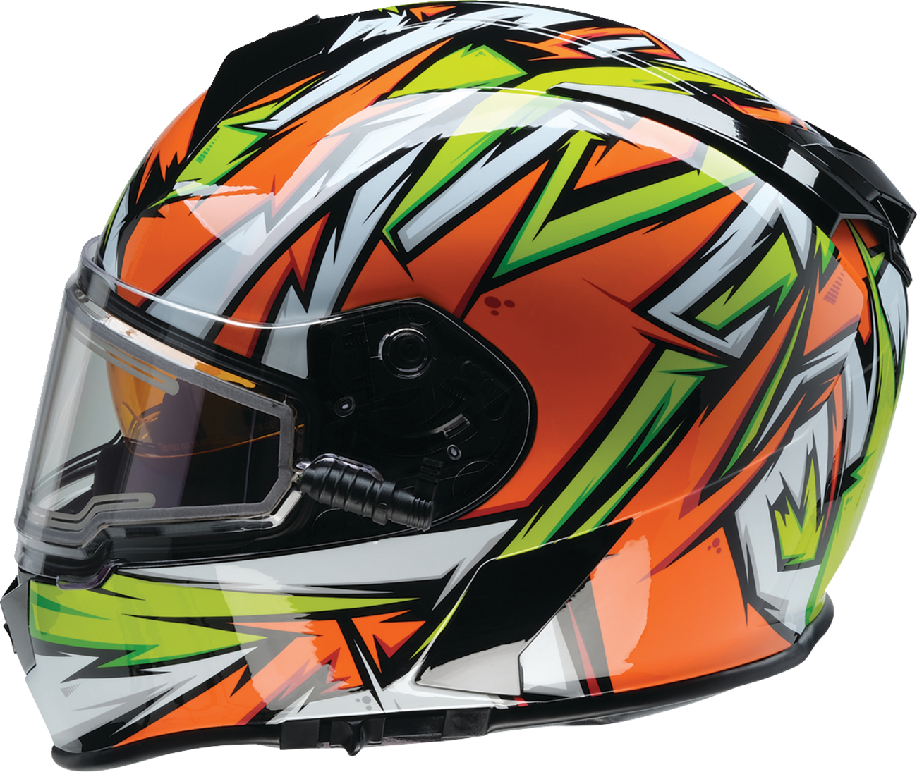 Z1R Warrant Snow Helmet - Neuron - Orange/Green - 2XL 0101-17228