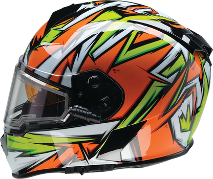 Z1R Warrant Snow Helmet - Neuron - Orange/Green - 2XL 0101-17228