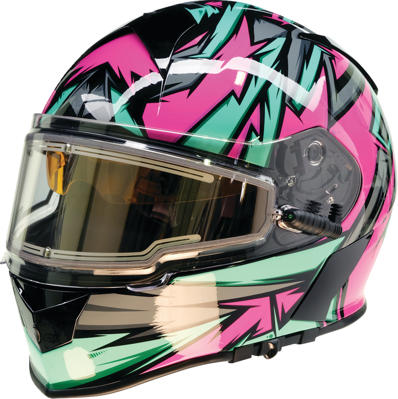 Z1R Warrant Snow Helmet - Neuron - Pink/Teal - XS 0101-17209
