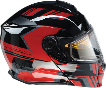 Z1R Solaris 2.0 Helmet - First Tracks - Electric - Dual Pane - Black/Red - XS 0120-0825
