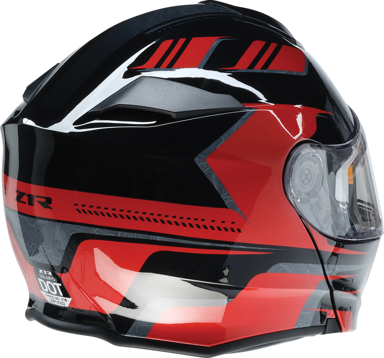 Z1R Solaris 2.0 Helmet - First Tracks - Electric - Dual Pane - Black/Red - XS 0120-0825