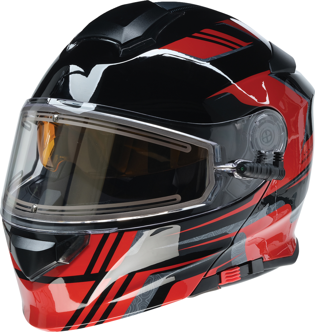 Z1R Solaris 2.0 Helmet - First Tracks - Electric - Dual Pane - Black/Red - XL 0120-0829