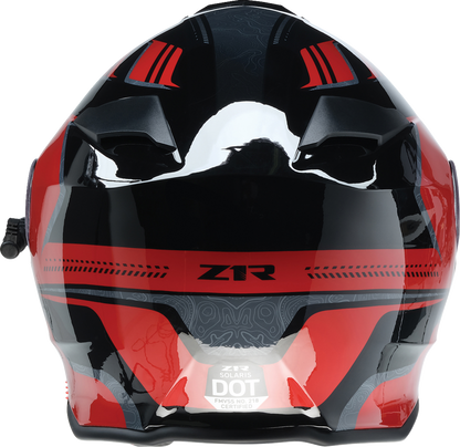 Z1R Solaris 2.0 Helmet - First Tracks - Electric - Dual Pane - Black/Red - XL 0120-0829