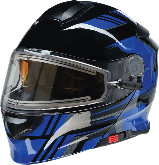 Z1R Solaris 2.0 Helmet - First Tracks - Electric - Dual Pane - Black/Blue - XS 0120-0831