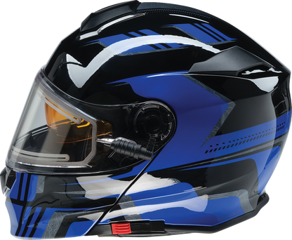 Z1R Solaris 2.0 Helmet - First Tracks - Electric - Dual Pane - Black/Blue - XS 0120-0831