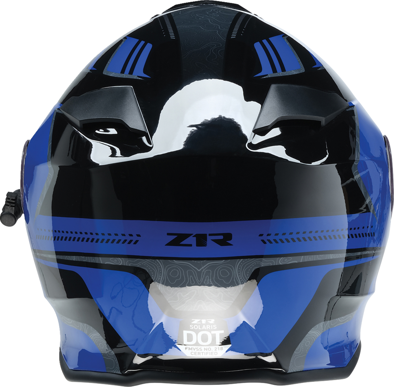 Z1R Solaris 2.0 Helmet - First Tracks - Electric - Dual Pane - Black/Blue - Medium 0120-0833