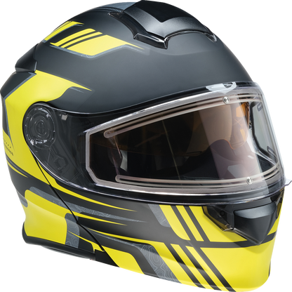 Z1R Solaris 2.0 Helmet First Tracks Electric Dual Pane Shield XS - Black/Hi-Viz