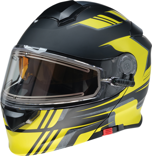 Z1R Solaris 2.0 Helmet - First Tracks - Electric - Dual Pane - Black/Hi-Viz - Medium 0120-0839
