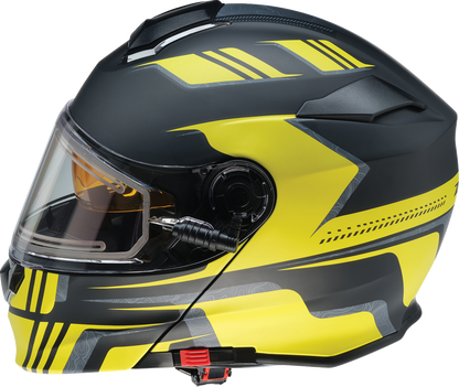 Z1R Solaris 2.0 Helmet - First Tracks - Electric - Dual Pane - Black/Hi-Viz - Medium 0120-0839